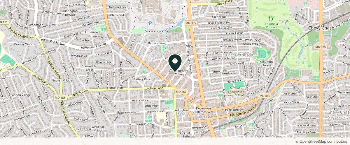 Map showing the exact location of GLO30 Bethesda at 4915 Cordell Ave, Bethesda, MD 20814, USA