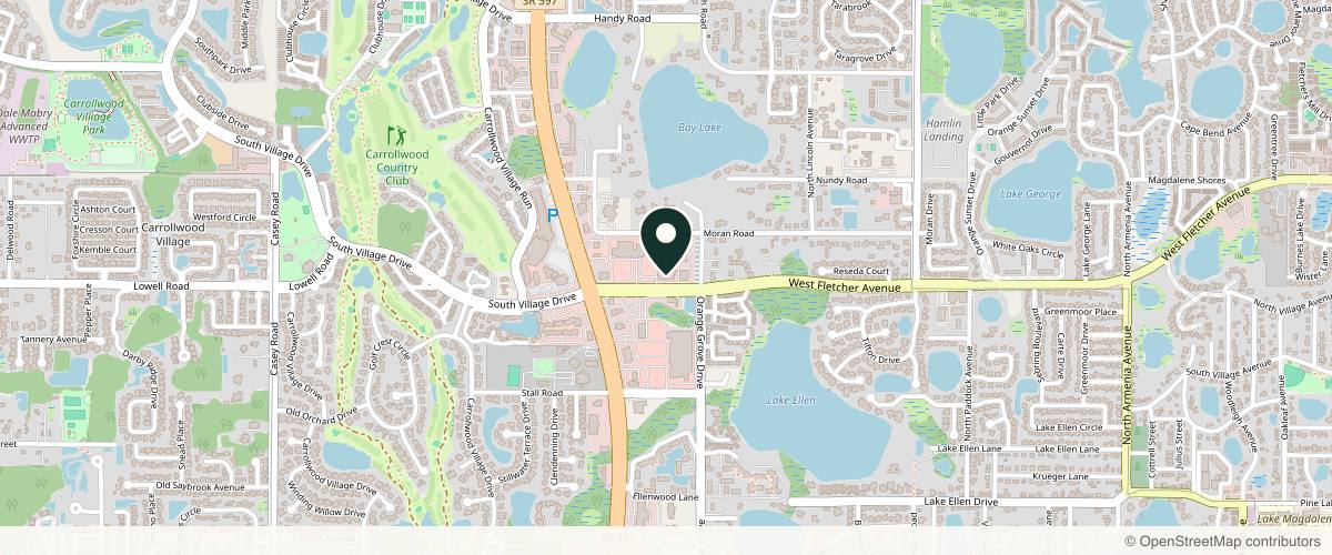 Map showing the exact location of Glow Aesthetics Bar at 13149 N Dale Mabry Hwy D, Tampa, FL 33618, USA