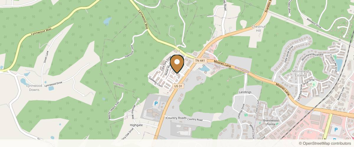 Map showing the exact location of Glow Medical Spa at 1109 Davenport Blvd #1000, Franklin, TN 37069, USA
