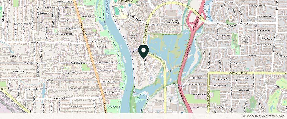 Map showing the exact location of Go Esthetics! at 485 Alexander Loop #110, Eugene, OR 97401, USA