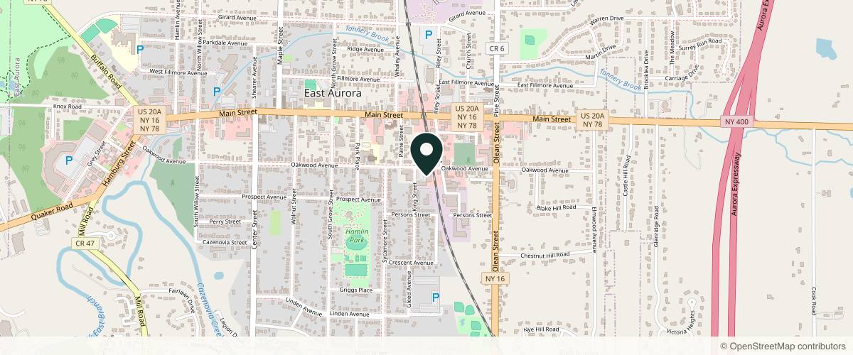 Map showing the exact location of Golden Aesthetics at 609 Oakwood Ave Ste 8, East Aurora, NY 14052, USA