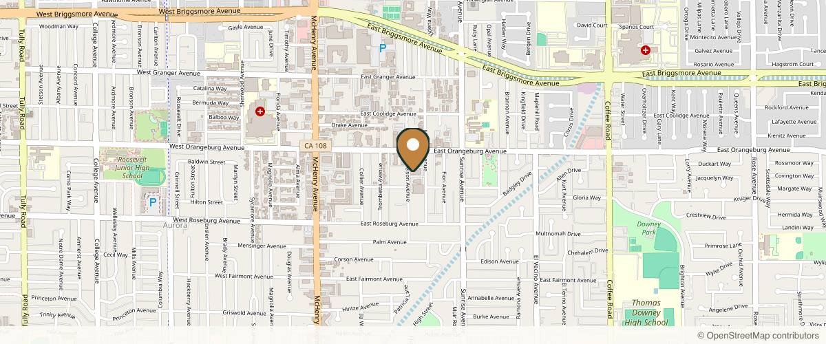 Map showing the exact location of Golden State Dermatology at 1324 Nelson Ave Ste B, Modesto, CA 95350, USA