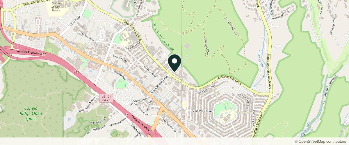 Map showing the exact location of Good to Great: Medical Cosmetic Solutions at 2955 E Hillcrest Dr Ste 107, Westlake Village, CA 91362, USA