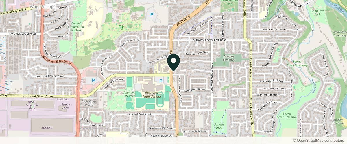 Map showing the exact location of Goodskin Dermatology at 1620 SW 257th Dr, Troutdale, OR 97060
