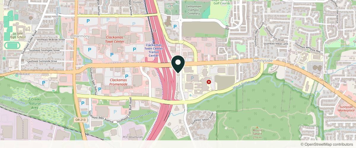 Map showing the exact location of Goodskin Dermatology at 12605 SE 97th Ave, Clackamas, OR 97015