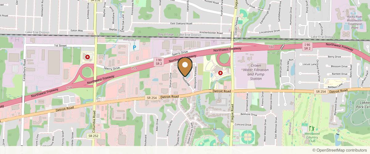 Map showing the exact location of Grace + Beauty Medical Spa at 875 Westpoint Pkwy Ste 510, Westlake, OH 44145, USA