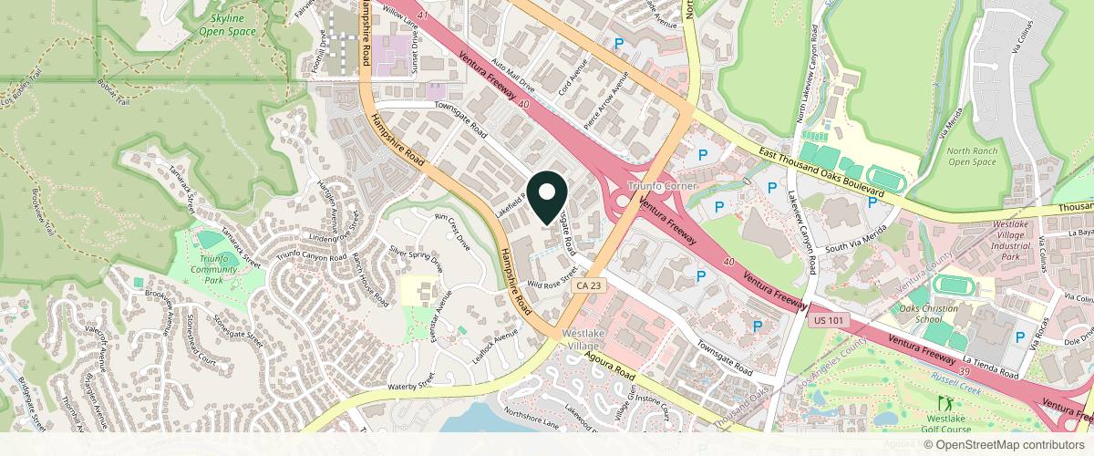 Map showing the exact location of Grace Med Aesthetics at 2660 Townsgate Rd Bldg 300, Unit 300, Westlake Village, CA 91361, USA