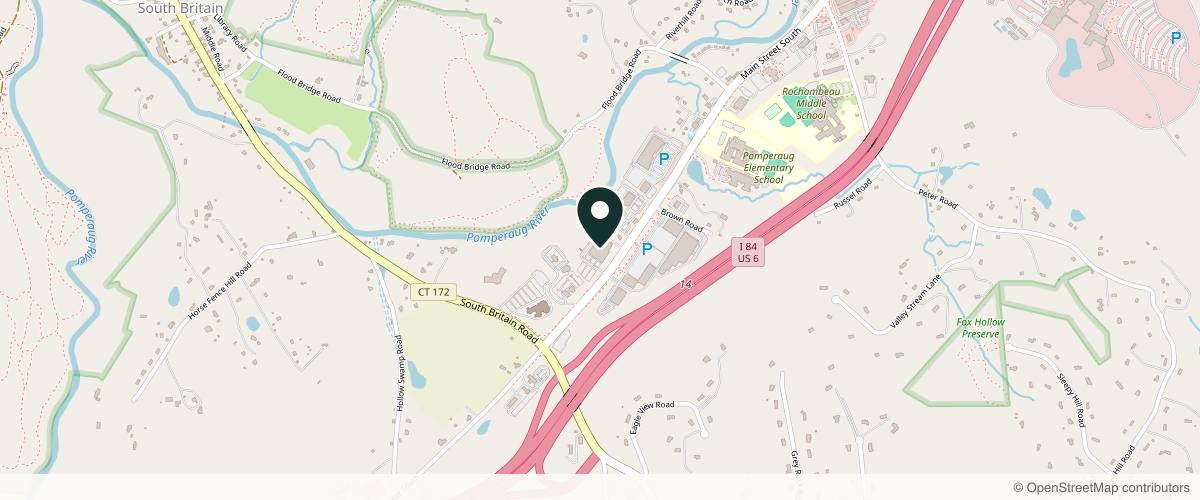 Map showing the exact location of Grace Medical Aesthetics at 800 Main St S Ste 112, Southbury, CT 06488, USA