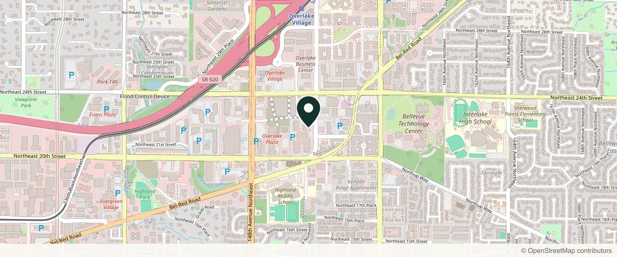 Map showing the exact location of Graceful Glow Medspa at 2227 152nd Ave NE, Redmond, WA 98052, USA