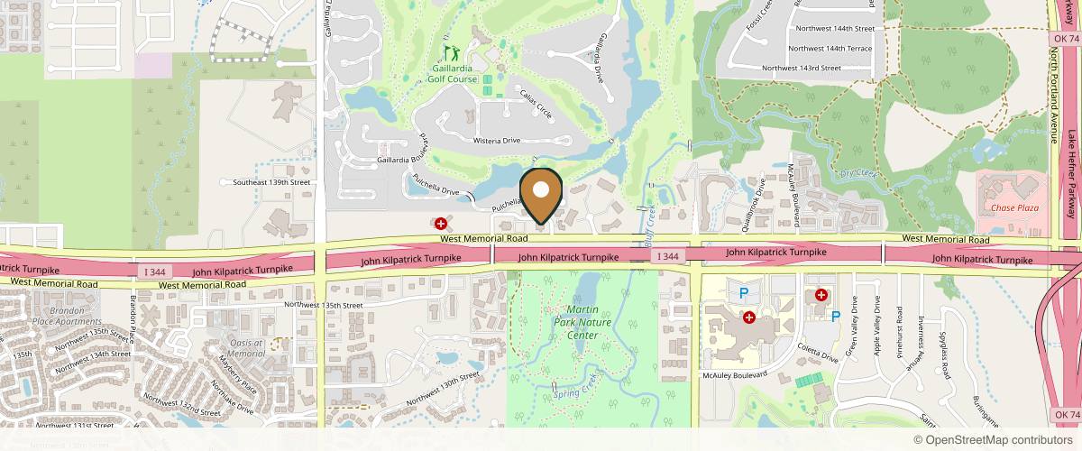 Map showing the exact location of H-MD Medical Spa - Gaillardia at 5101 W Memorial Rd, Oklahoma City, OK 73142, USA