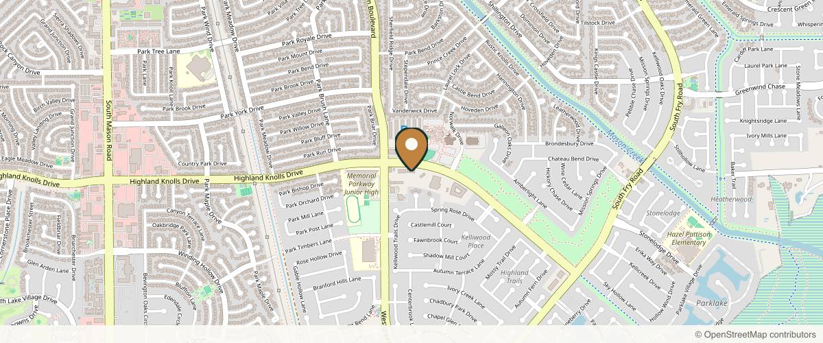 Map showing the exact location of H-Town Aesthetics at 21003 Highland Knolls Dr Ste.300, Katy, TX 77450, USA