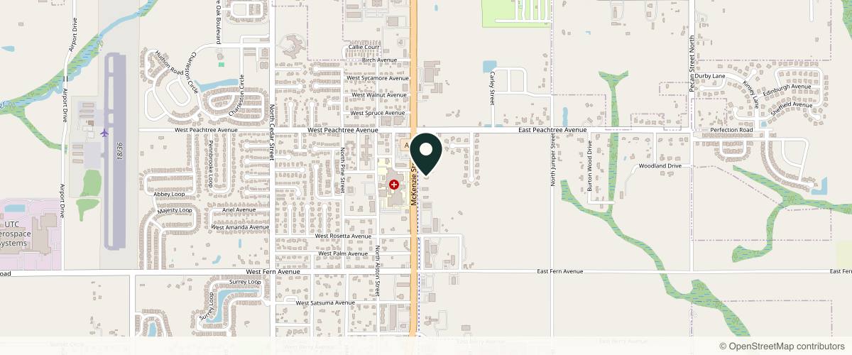 Map showing the exact location of Haley Dermatology at 1620 N McKenzie St, Foley, AL 36535