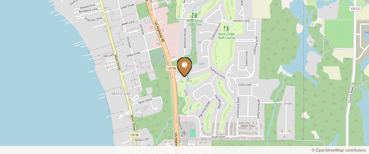 Map showing the exact location of Haley Dermatology at 202 Rock Creek Pkwy, Fairhope, AL 36532, USA