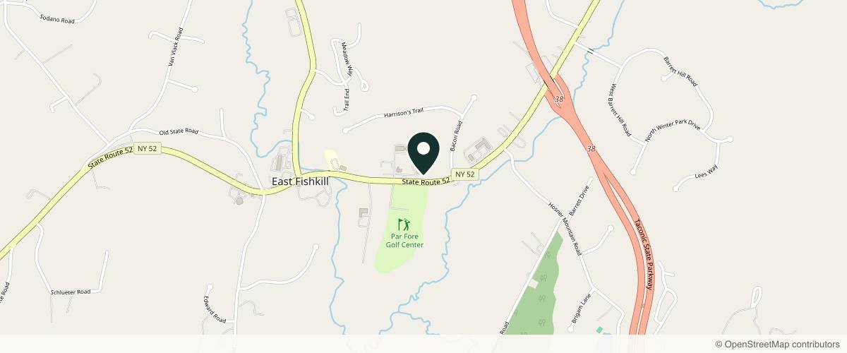 Map showing the exact location of HAMPTON Health Wellness Aesthetics at 2543 NY-52, Hopewell Junction, NY 12533, USA