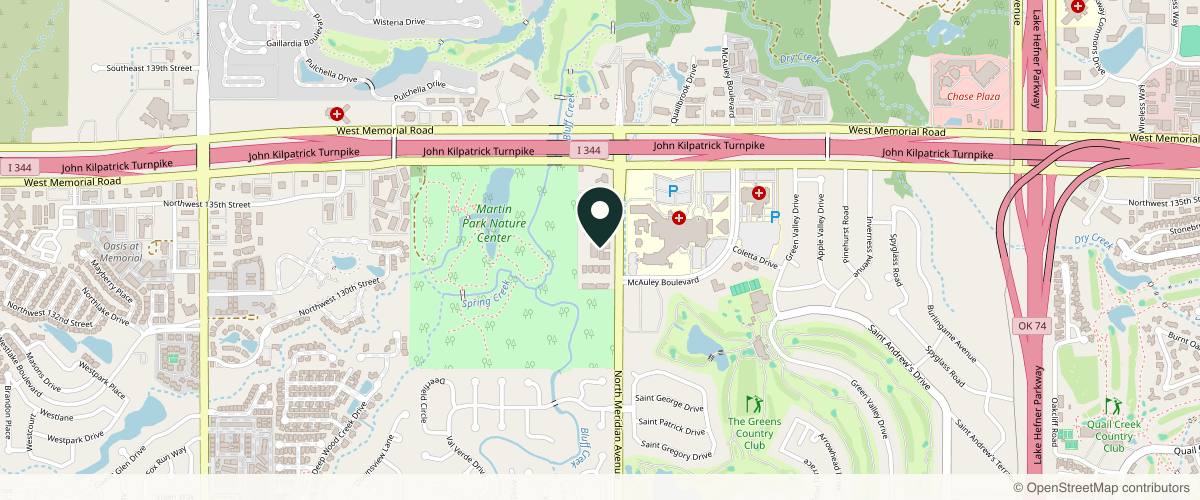 Map showing the exact location of Hansen Aesthetics at 13313 N Meridian Ave Ste A3, Oklahoma City, OK 73120, USA