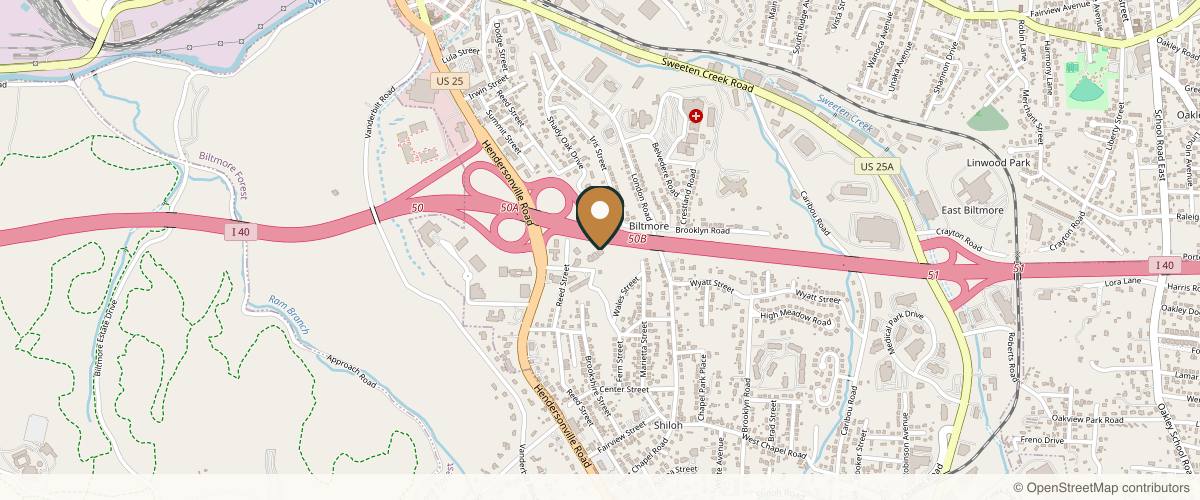 Map showing the exact location of Harpe Laser and Wellness at 5 Yorkshire St B, Asheville, NC 28803, USA