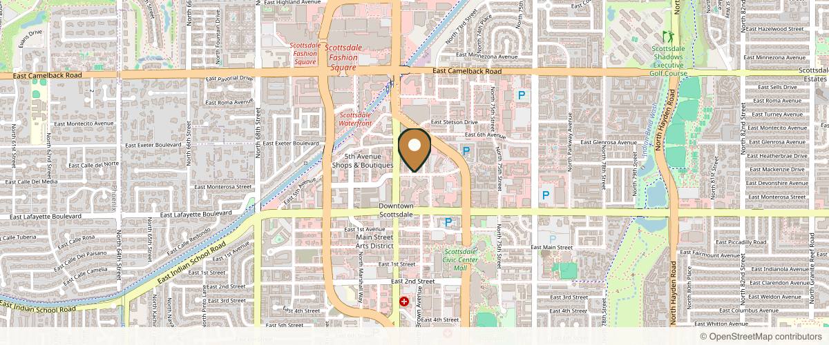 Map showing the exact location of Haus of Confidence at 4205 N Winfield Scott Plaza Ste 6, Scottsdale, AZ 85251, USA