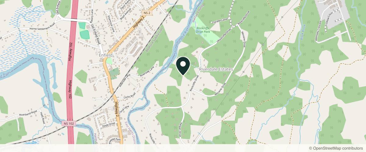 Map showing the exact location of Haven Medi-Spa at 192 Rockcliffe Dr, Enfield, NS B2T 0G7, Canada