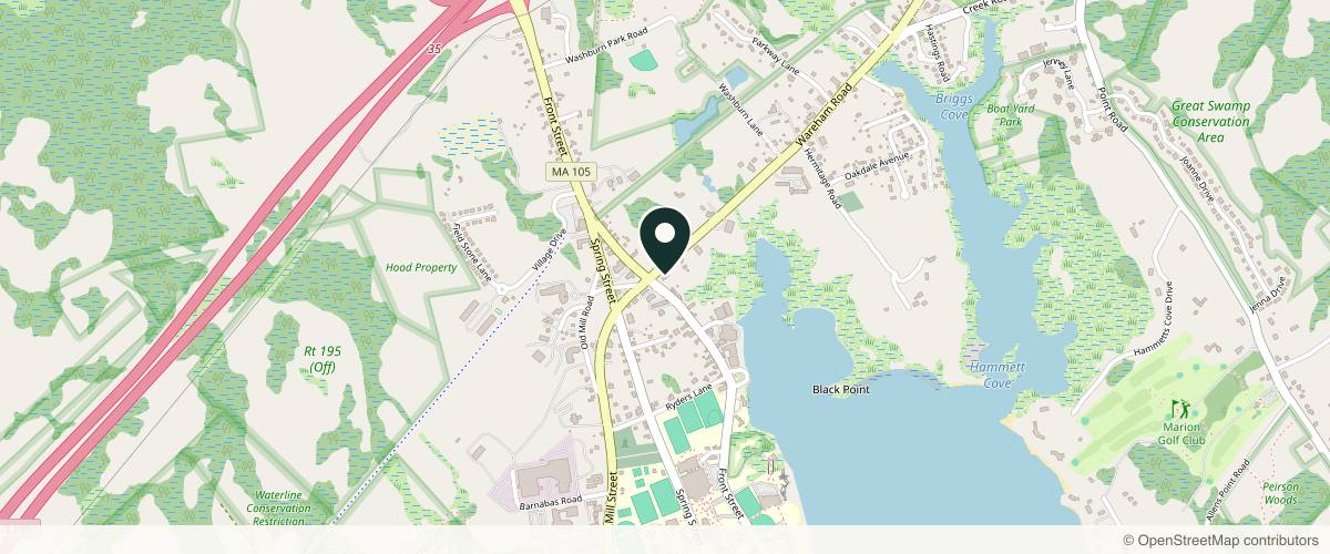 Map showing the exact location of Heavenly Medical Aesthetics at 345 Front St Ste 2, Marion, MA 02738, USA