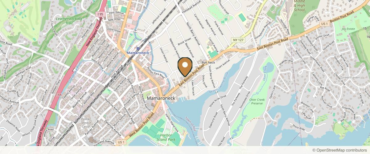 Map showing the exact location of Her Secret Medspa at 444 E Boston Post Rd #103, Mamaroneck, NY 10543, USA