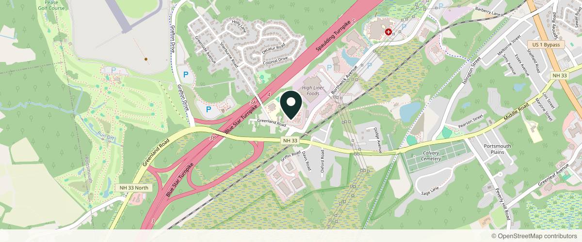 Map showing the exact location of Hera Skin and Wellness at 875 Greenland Rd Unit A9, Portsmouth, NH 03801, USA