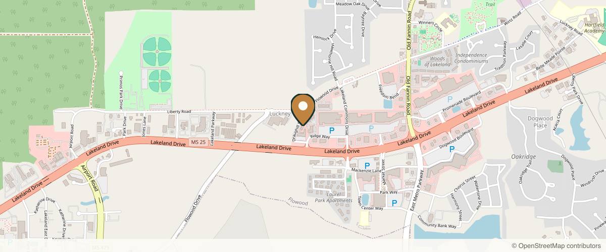 Map showing the exact location of Highland Medical Aesthetics at 152 Daughdrill Station, Flowood, MS 39232, USA