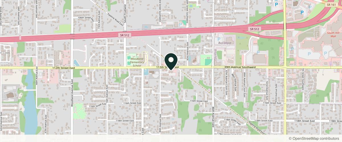 Map showing the exact location of Honey Rose Aesthetics at 8114 112th St Ct E A, Puyallup, WA 98373, USA