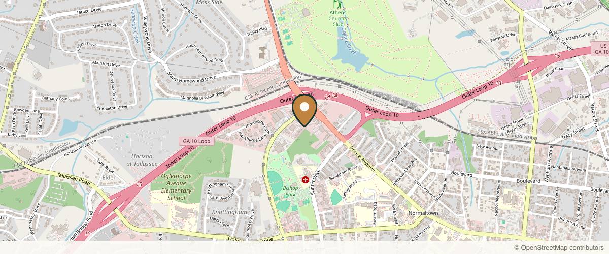 Map showing the exact location of House of Lore Med Spa at 1000 Hawthorne Ave # R, Athens, GA 30606, USA