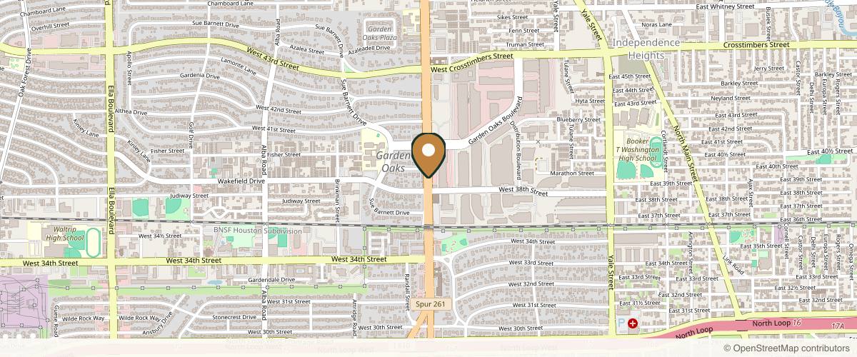 Map showing the exact location of Houston Wellness & Aesthetics at 3822 N Shepherd Dr Ste A, Houston, TX 77018, USA