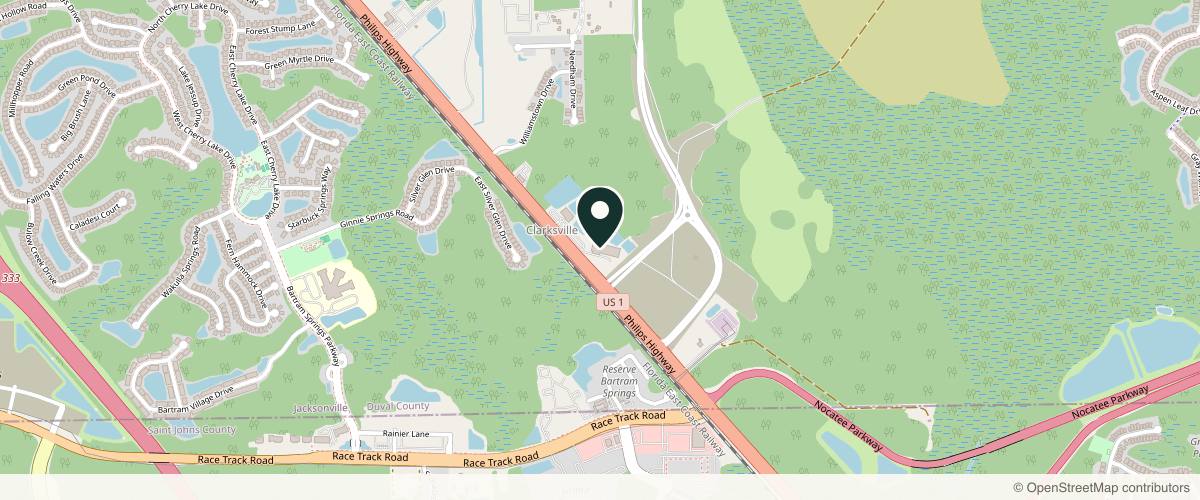 Map showing the exact location of Hydro Med Spa at 14797 Philips Hwy #201, Jacksonville, FL 32256, USA