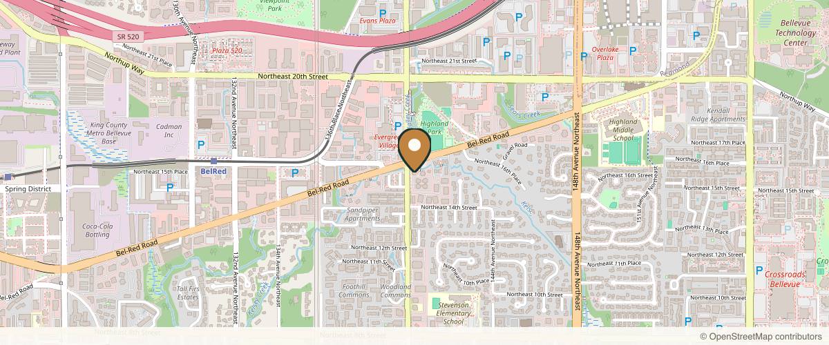 Map showing the exact location of IAM Center for Integrative Aesthetic Med at 1550 140th Ave NE Ste 200, Bellevue, WA 98005, USA