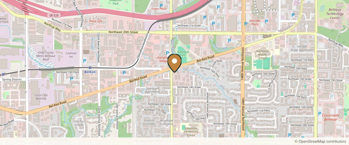 Map showing the exact location of IAM Center for Integrative Aesthetic Med at 1550 140th Ave NE Ste 200, Bellevue, WA 98005, USA