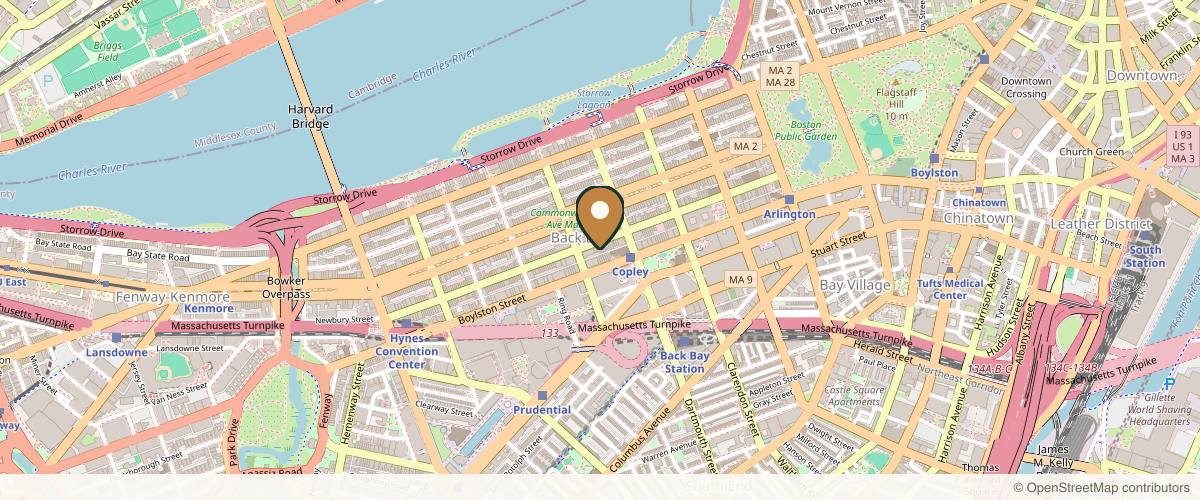 Map showing the exact location of Icon MD Medical Spa + Laser Center Boston at 172 Newbury St 2nd Fl, Boston, MA 02116, USA