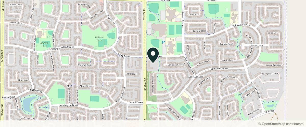 Map showing the exact location of Iconic Beauty Aesthetics at 2827 30 Ave #1221, Red Deer, AB T4R 2P3, Canada