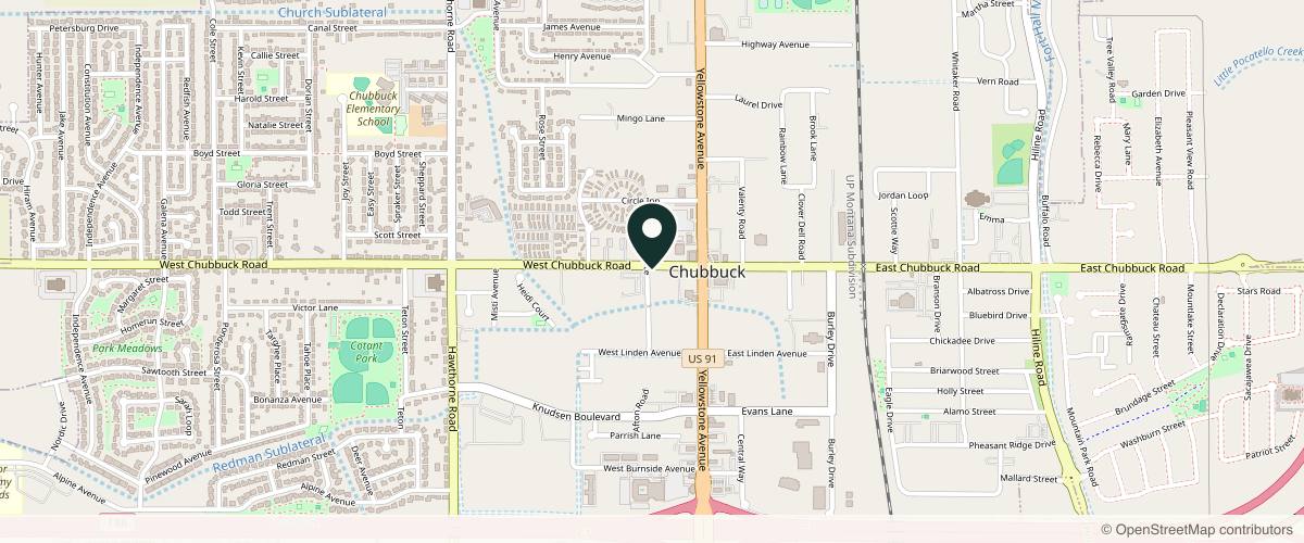 Map showing the exact location of Idaho Skin Institute at 147 W Chubbuck Rd, Chubbuck, ID 83202, USA