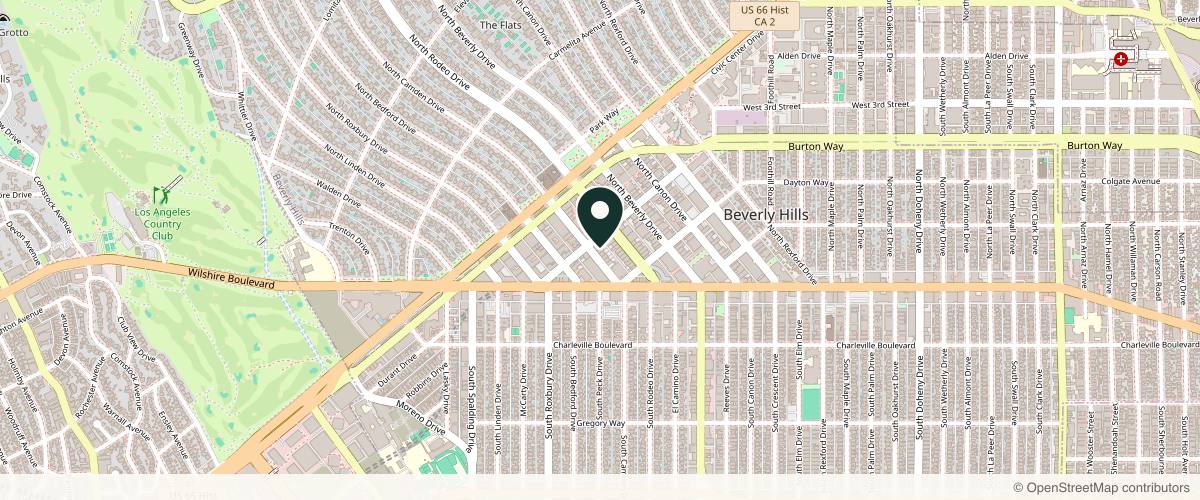 Map showing the exact location of Ideal Aesthetics at 360 N Camden Dr 2nd floor, Beverly Hills, CA 90210, USA