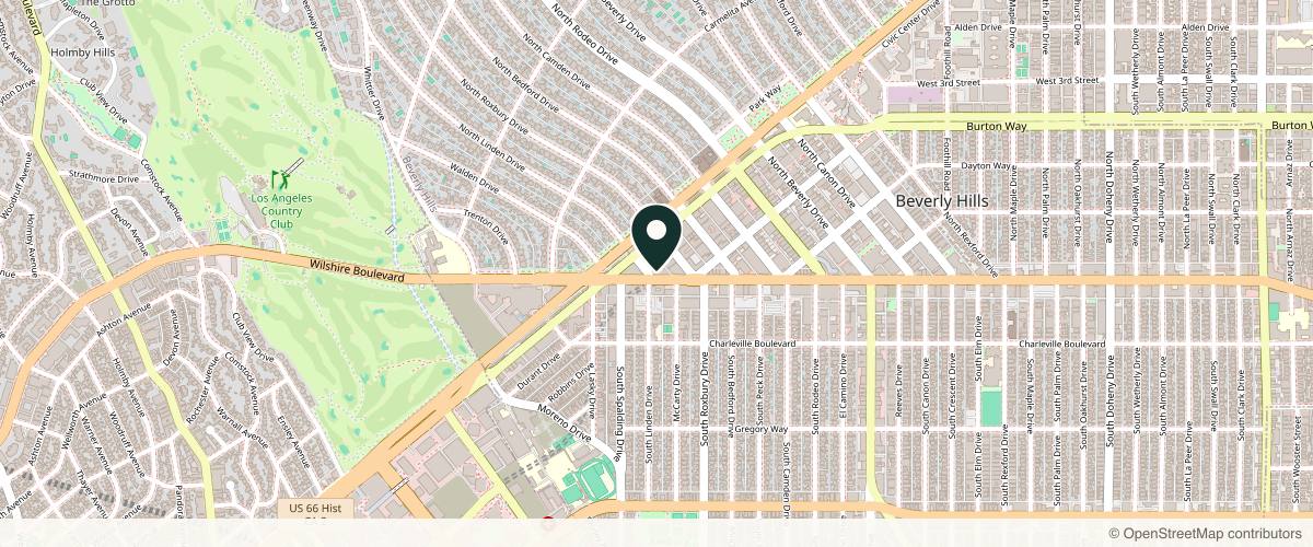 Map showing the exact location of Ideal Face & Body at 9735 Wilshire Blvd #400, Beverly Hills, CA 90212, USA