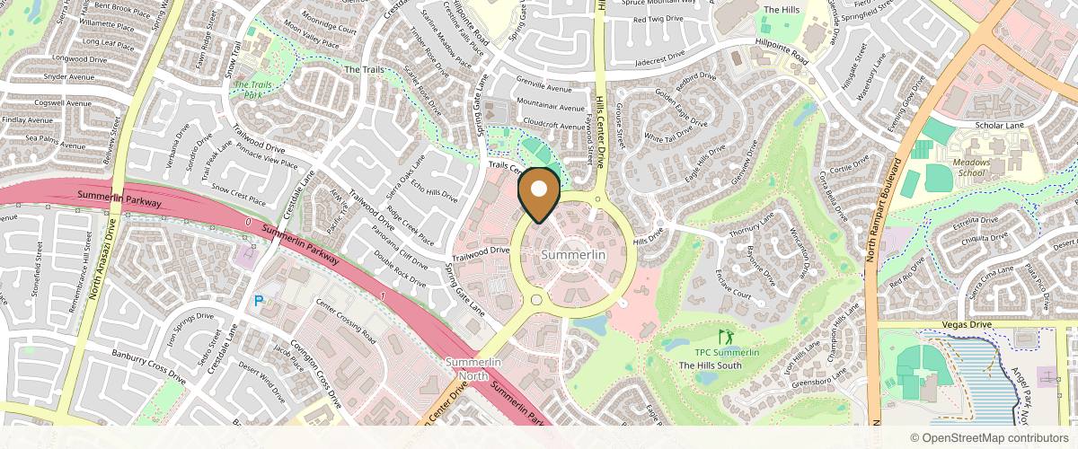 Map showing the exact location of Ideal Image Summerlin at 1925 Village Center Cir #130, Las Vegas, NV 89134, USA