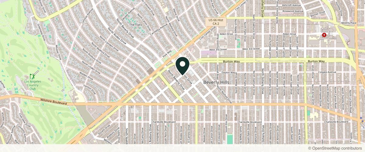 Map showing the exact location of iGlow at 9400 Brighton Way #209, Beverly Hills, CA 90210, USA