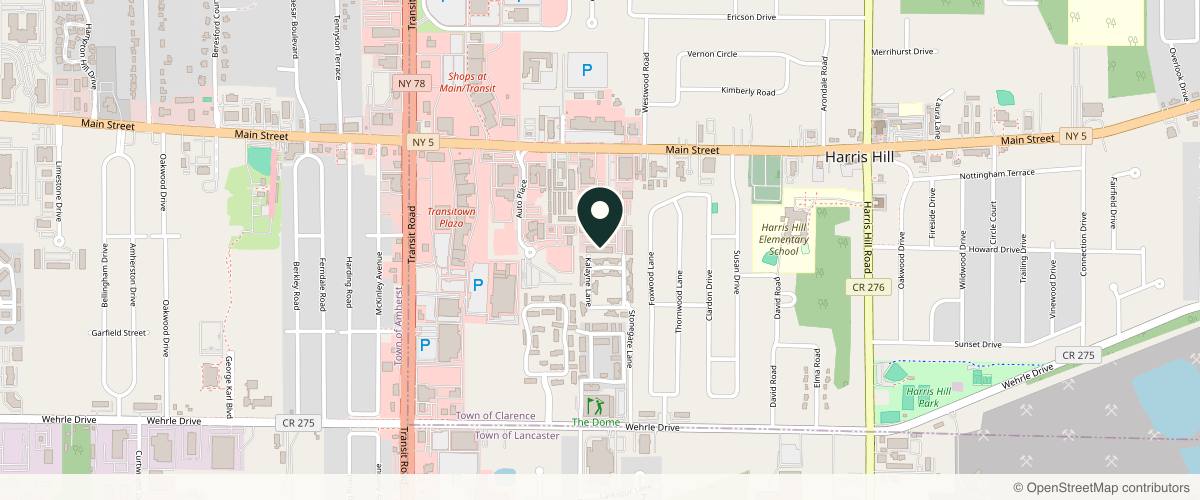 Map showing the exact location of Il Mulino Aesthetics | Williamsville at 8207 Main St #14, Buffalo, NY 14221, USA
