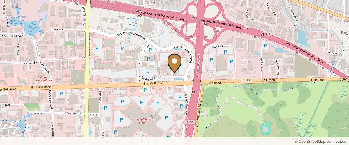 Map showing the exact location of Illinois Dermatology Institute - Schaumburg Office at 1900 E Golf Rd l125, Schaumburg, IL 60173, USA