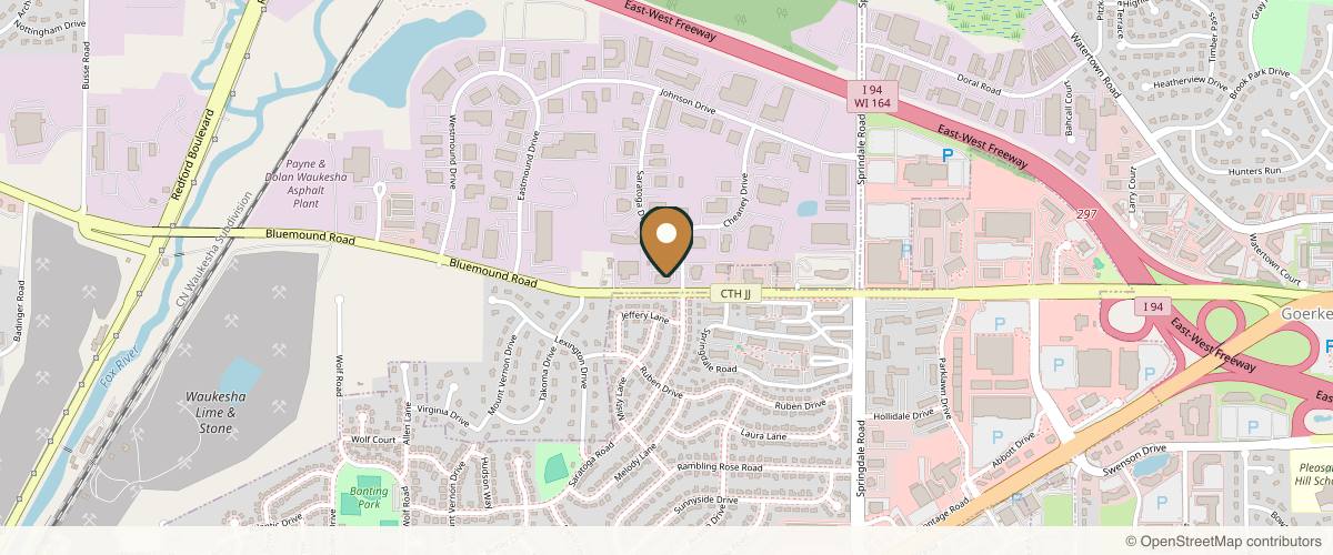 Map showing the exact location of Illume Cosmetic Surgery & Medspa - Waukesha (Formerly Plastic Surgery Associates SC) at N4W22370 Bluemound Rd, Waukesha, WI 53186, USA