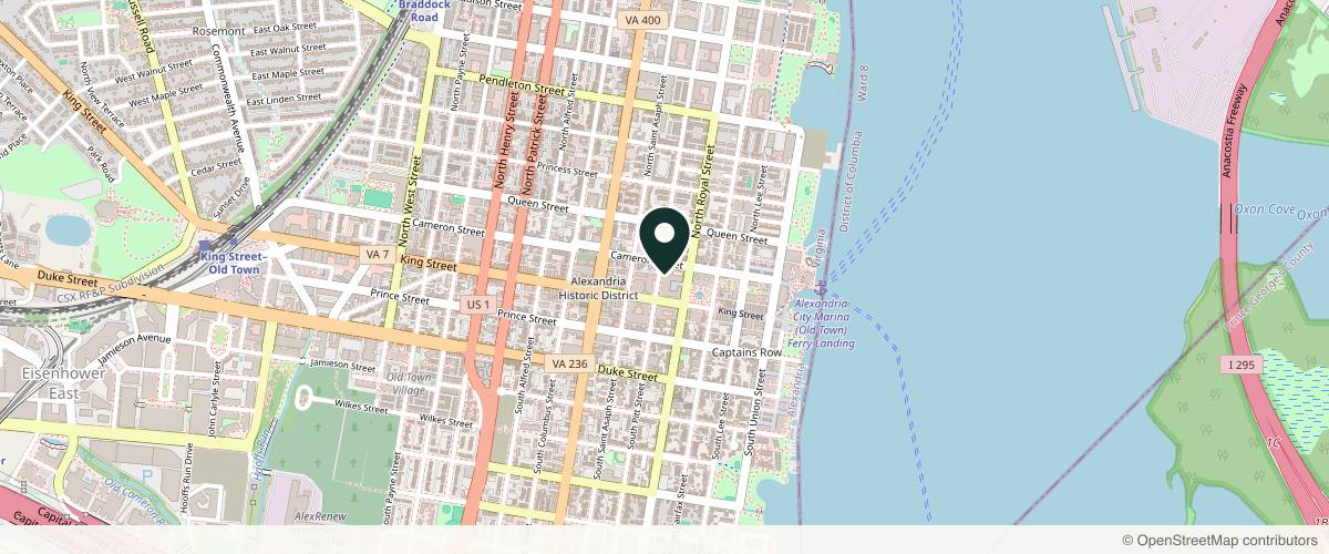 Map showing the exact location of ImageLab Med Spa at 123 N Pitt St Ste 150, Alexandria, VA 22314, USA