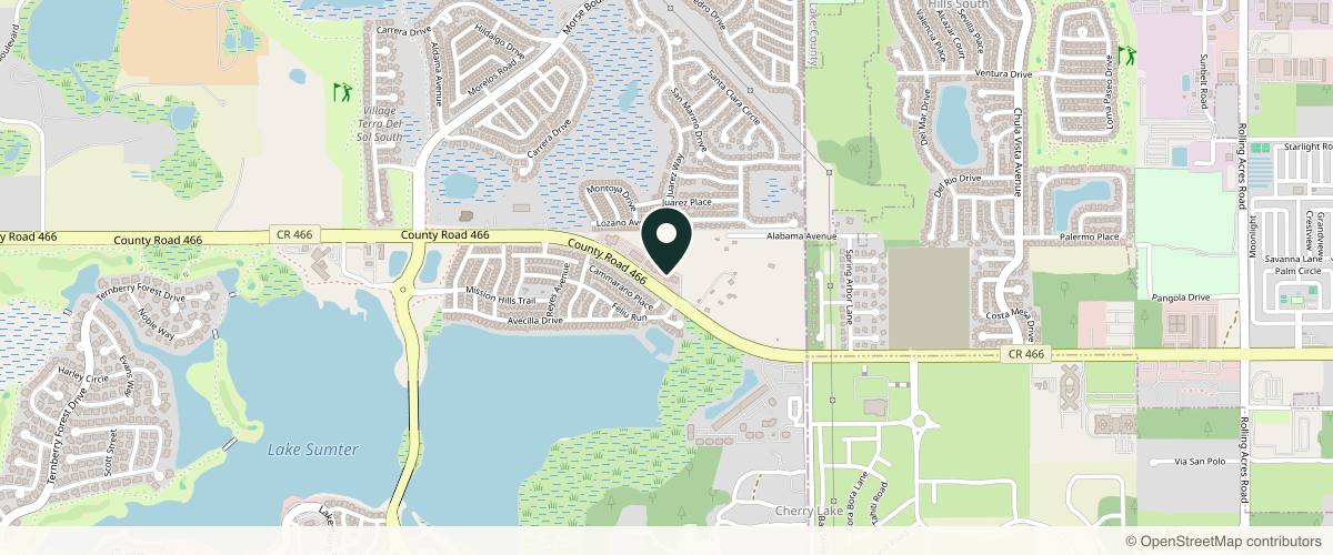 Map showing the exact location of ImageLift: Facial Plastic Surgery at 8630 Co Rd 466, The Villages, FL 32162, USA