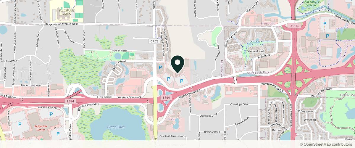 Map showing the exact location of Infinite Youth Medical Spa at 10900 Wayzata Blvd #215, Minnetonka, MN 55305, USA