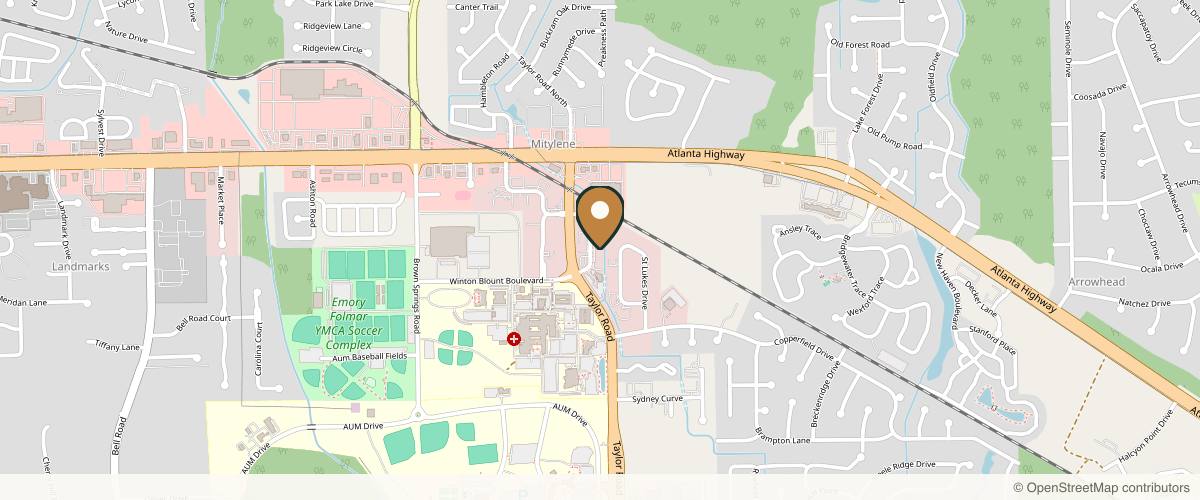 Map showing the exact location of Infusion Cryotherapy & Laser Center at 249 Winton M Blount Loop, Montgomery, AL 36117, USA