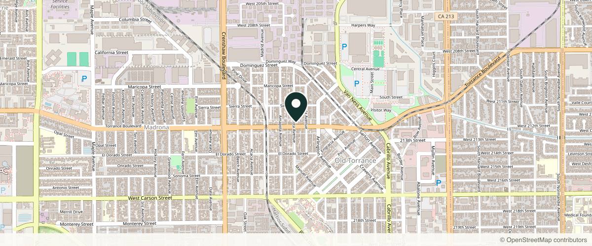 Map showing the exact location of Injectability Clinic at 2223 Torrance Blvd, Torrance, CA 90501, USA