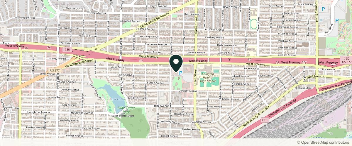 Map showing the exact location of InjectCo MedSpa Fort Worth at INSIDE MATTISON AVE SUITES, 4701 West Fwy Ste 152, Fort Worth, TX 76107, USA