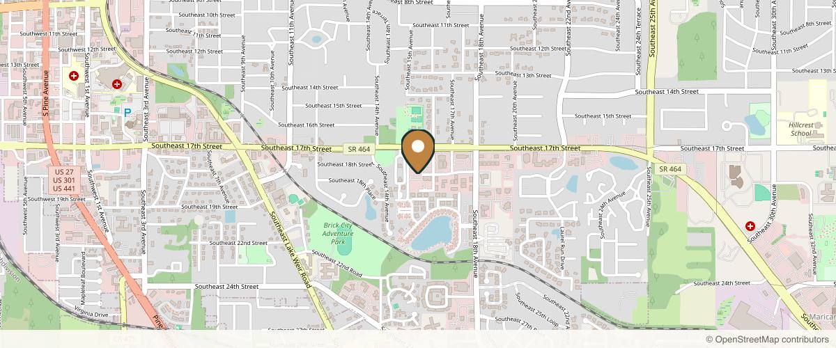 Map showing the exact location of Innova Wellness Spa at 1720 SE 16th Ave #304, Ocala, FL 34471, USA