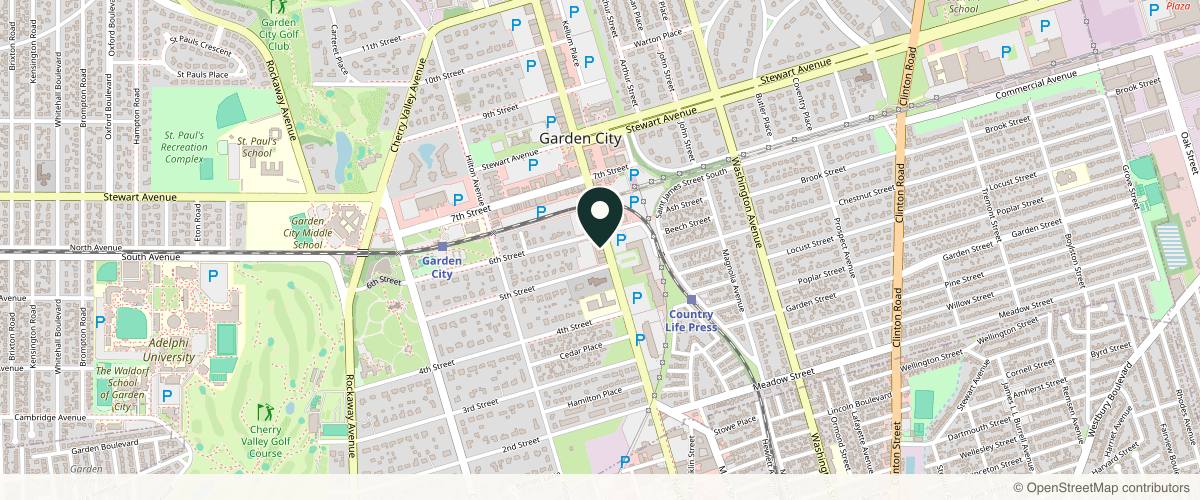 Map showing the exact location of InSkin Med Spa at 520 Franklin Ave #112, Garden City, NY 11530, USA